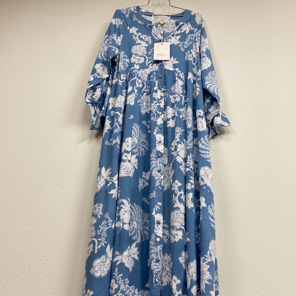 NWT HOUSE OF LACUNA Tuscany Boho Dress Sz Large Australian Luxury Resort Wear - Picture 13 of 14